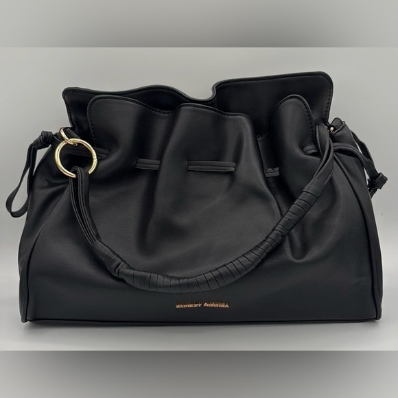 Badgley Mischka Handbags - Badgley Mischka Black Shoulder Bag with Gold Accents